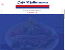 Tablet Screenshot of cafe-mediterranean.com
